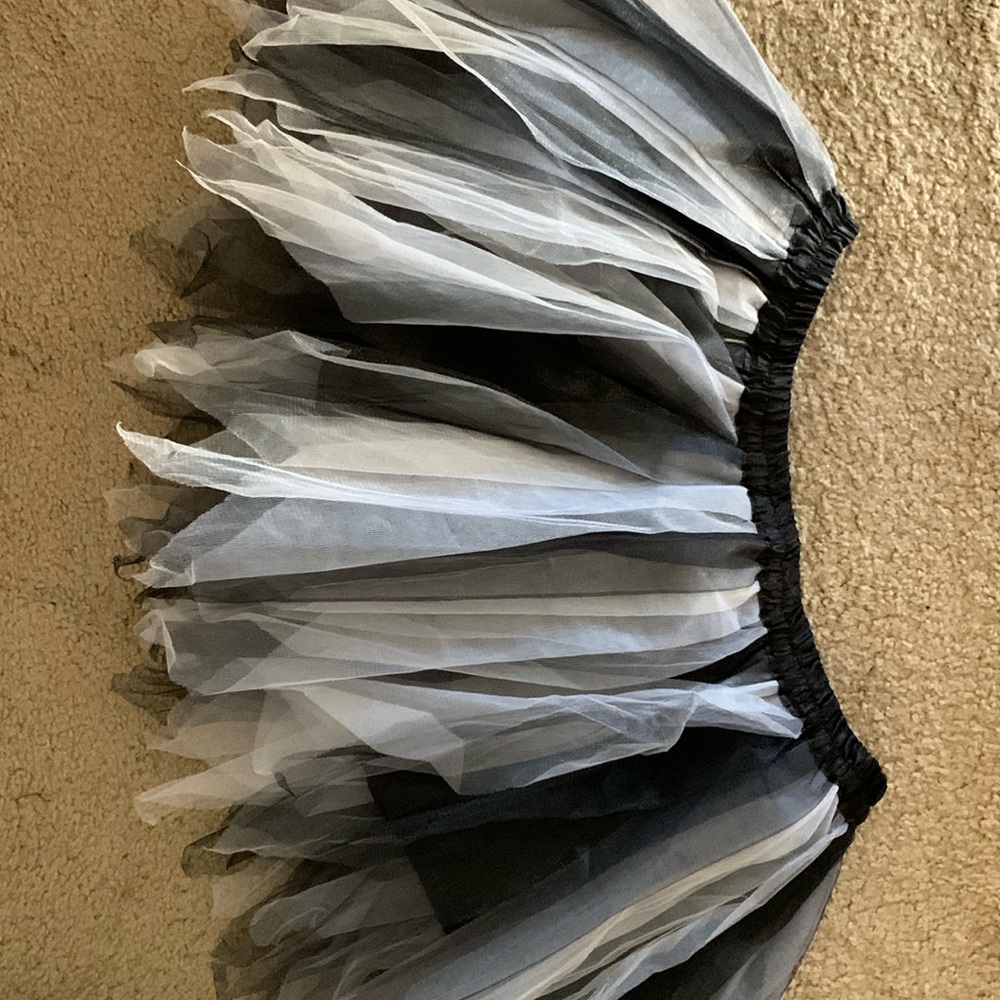 Black and white tutu
